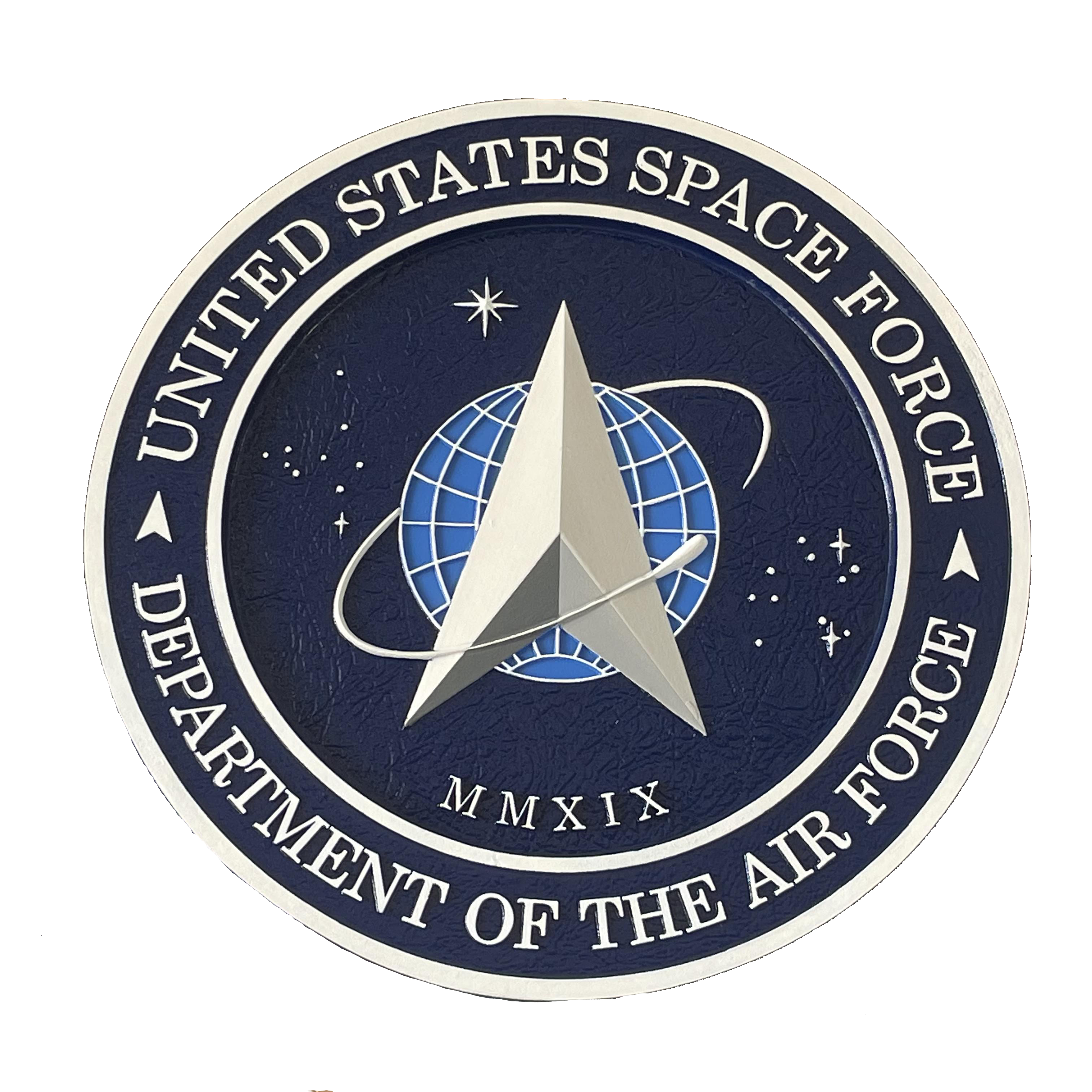 painted military seal space force full color