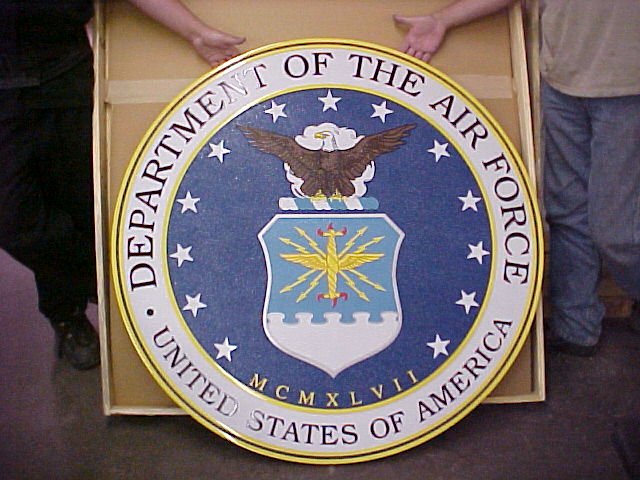 full color military seal air force military plaques