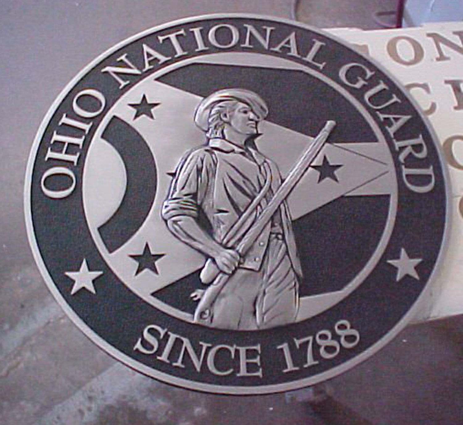 military plaque national guard custom military palque